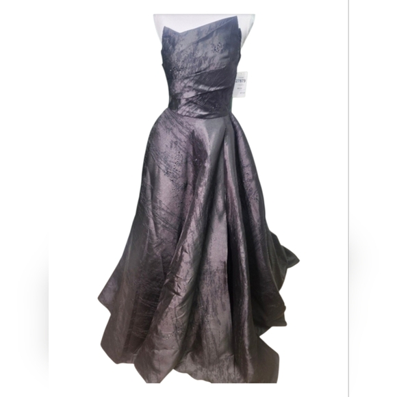Alyce Paris Dresses & Skirts - Alyce Paris Elegant Strapless Charcoal Dress